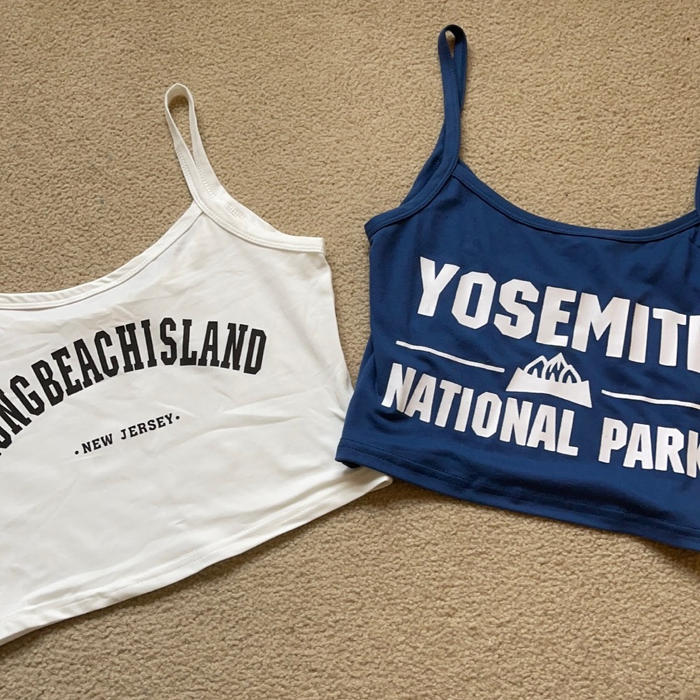 2 Cropped Tanks